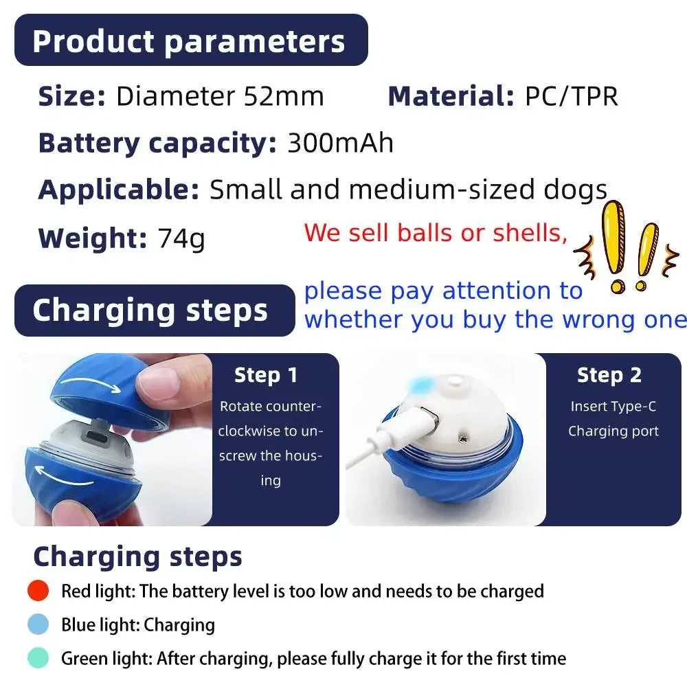 Rechargeable Rolling Toy Ball