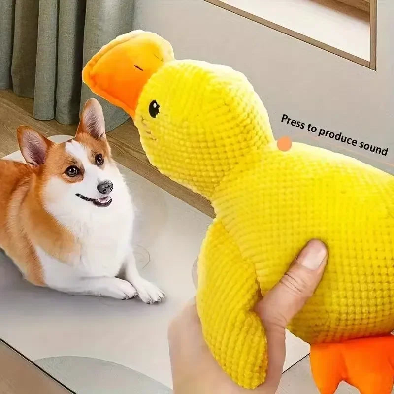 Plush Duck Dog Toy